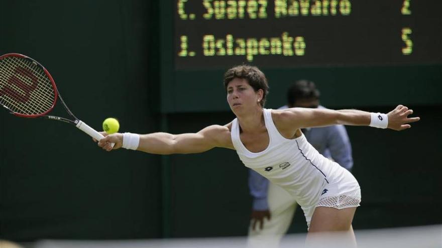 Suárez pierde ante Ostapenko y se despide de Wimbledon en primera ronda