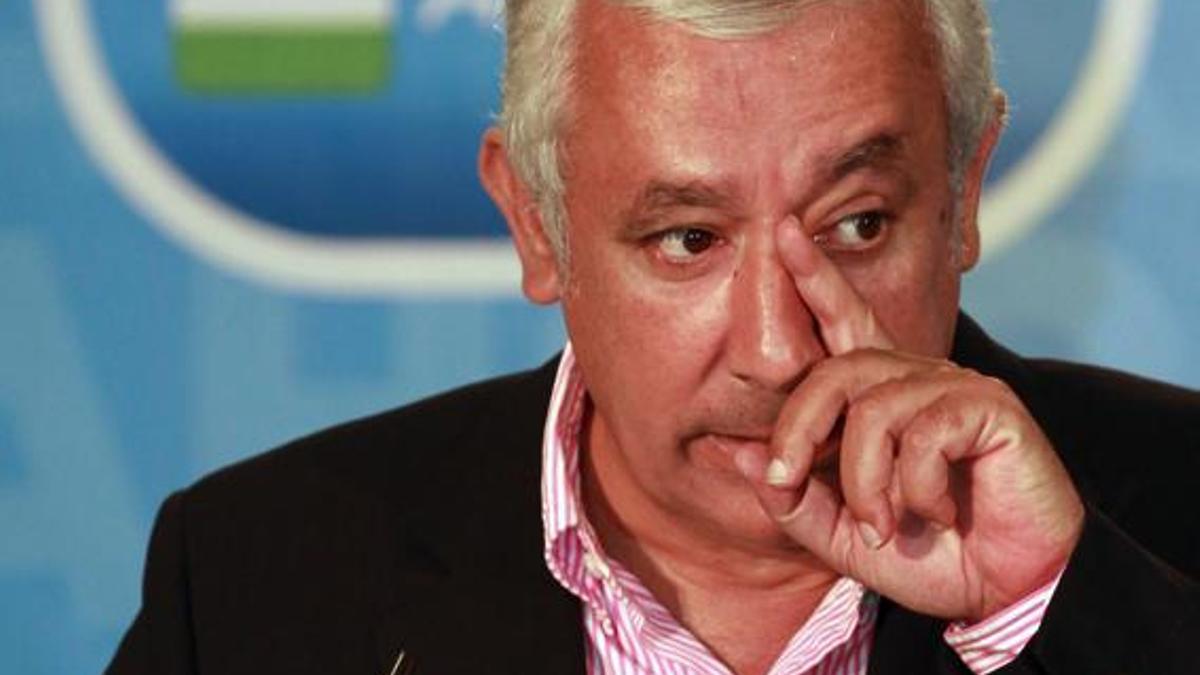 Javier Arenas, en un mitin