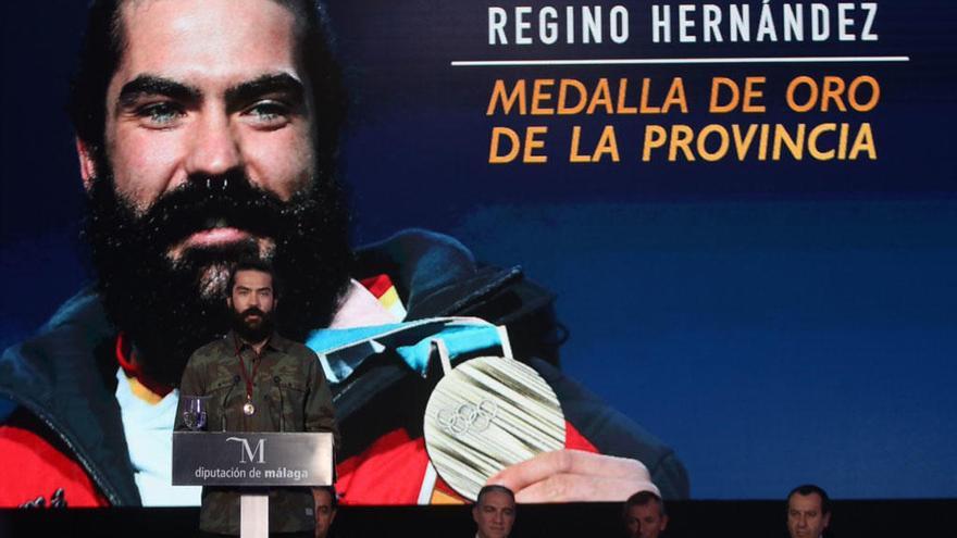 Regino, durante su intervención.