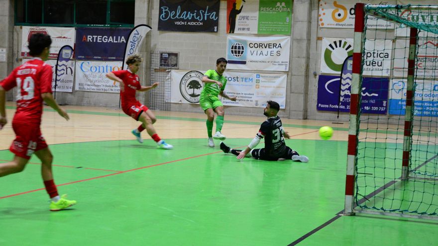 El Palma Futsal luce traje nuevo en Bueu