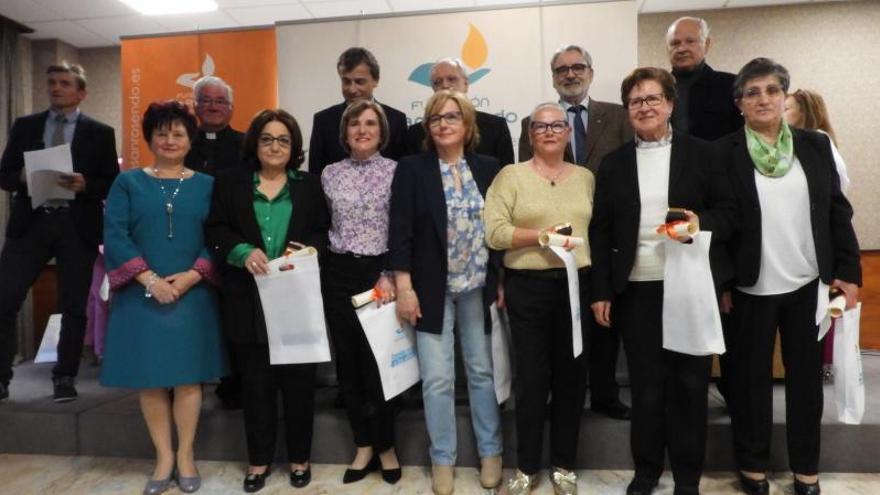 Emotiva despedida a los jubilados de la Fundación San Rosendo en Ourense
