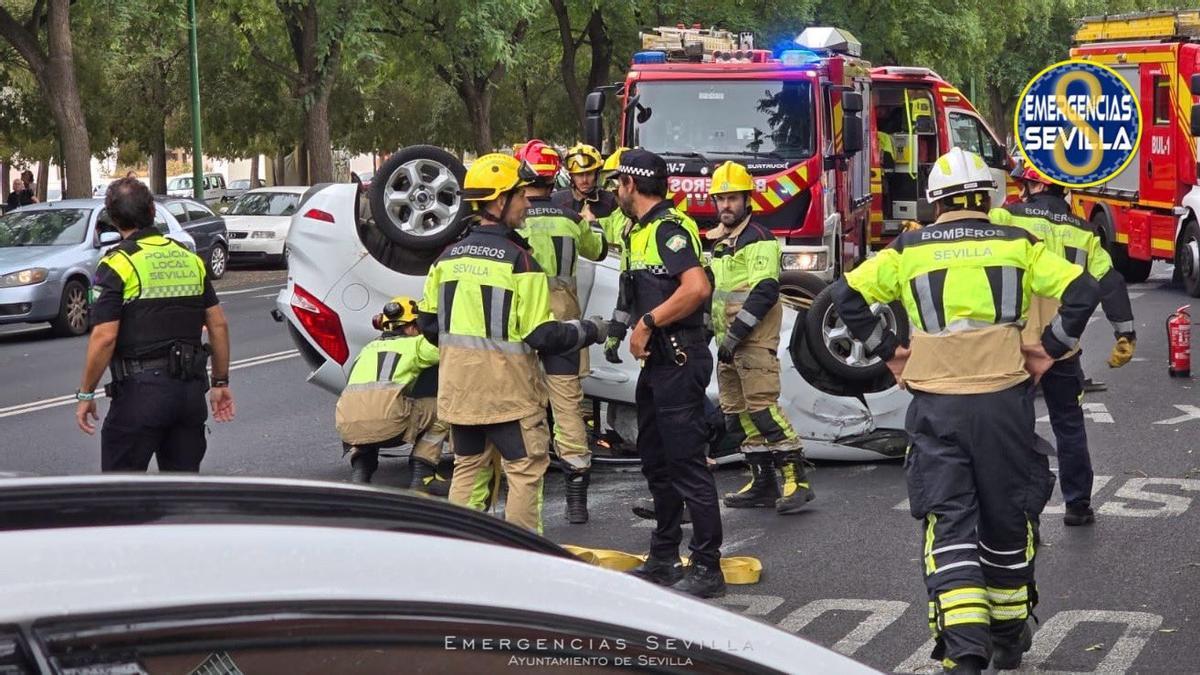 Accidente en la Ronda del Tamarguillo