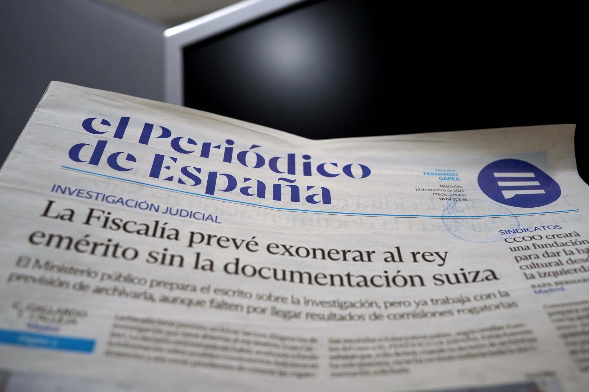 Detalle de la cabecera del nuevo diario EL PERIÓDICO DE ESPAÑA a partir del concepto de marca desarrollado por Future Brandy McCann.