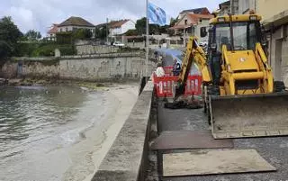 Los daños en O Con y en 300 farolas por los temporales drenan el fondo de contingencia de Moaña