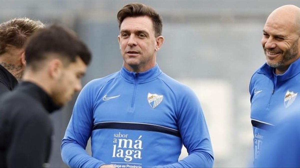 Pablo Guede, entrenador del Málaga CF.