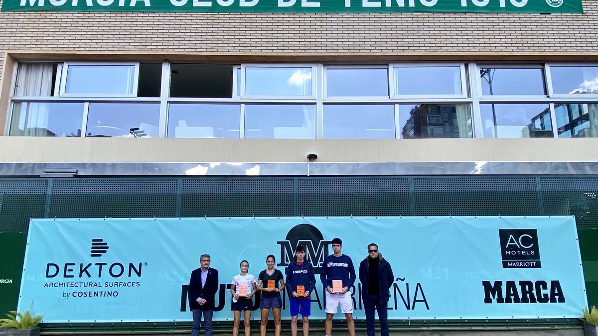 Los finalistas de la fase del circuito nacional Mutua Madrid Open sub-16