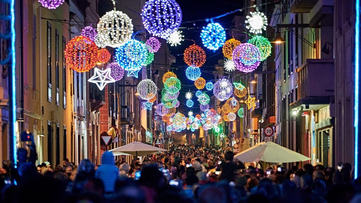 Compras de Navidad antes de la pandemia de Covid-19.