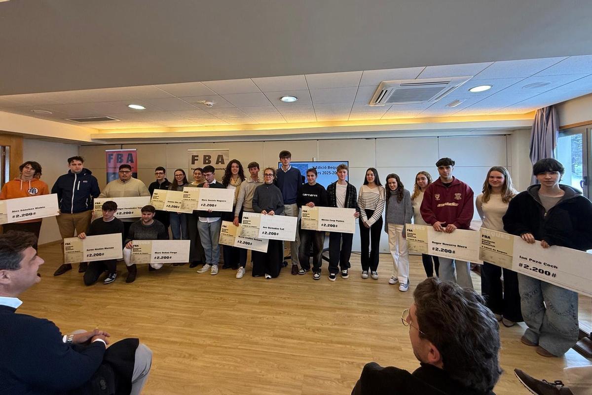 Els guardonats amb els ajuts de la Fundació Bosch Aymerich