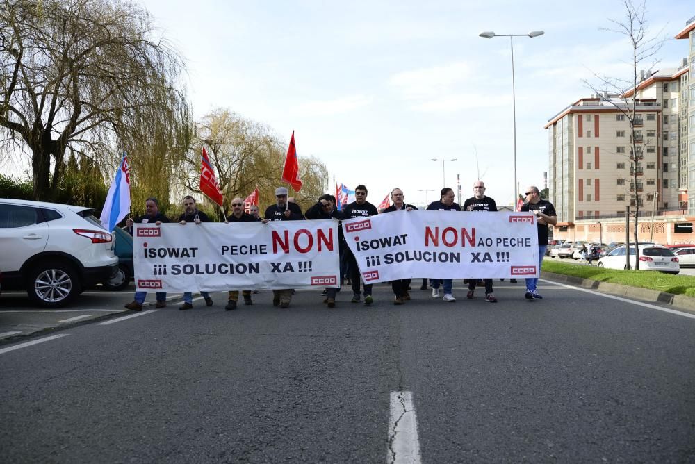 La plantilla de Isowat en A Coruña se enfrenta a la posibilidad de perder su empleo ante la falta de inversores para su empresa, actualmente en concurso de liquidación.