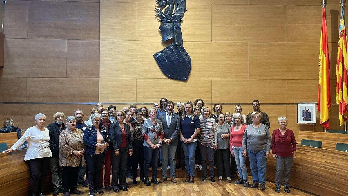La delegación de Miramar en la sede de la Diputació de València