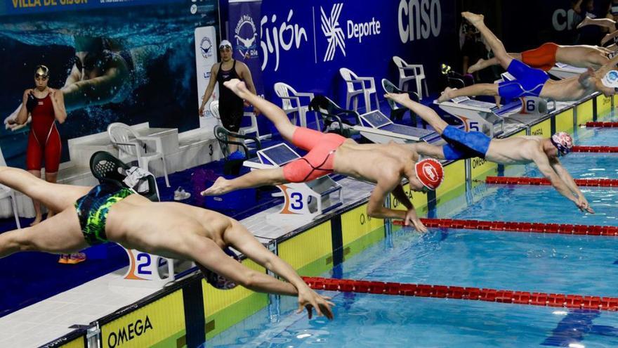 Éxito asturiano en el primer día del Internacional Villa de Gijón de natación