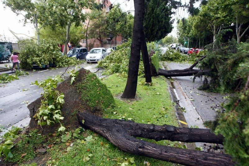 Fuerte tormenta en Zaragoza