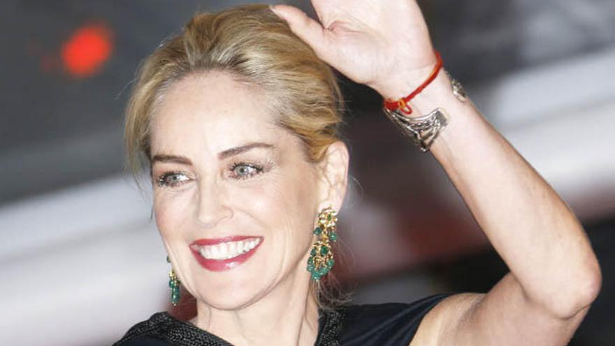 La actriz Sharon Stone.