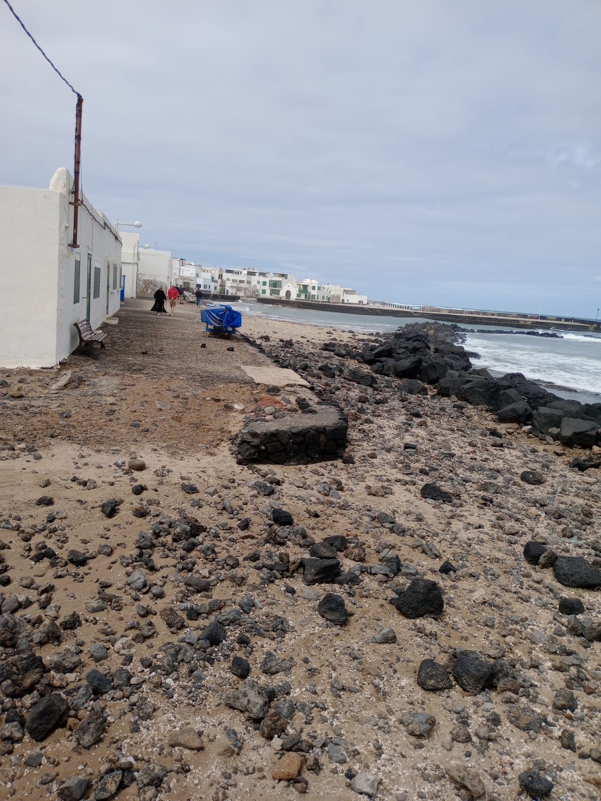 Temporal de mar en Caleta de Famara