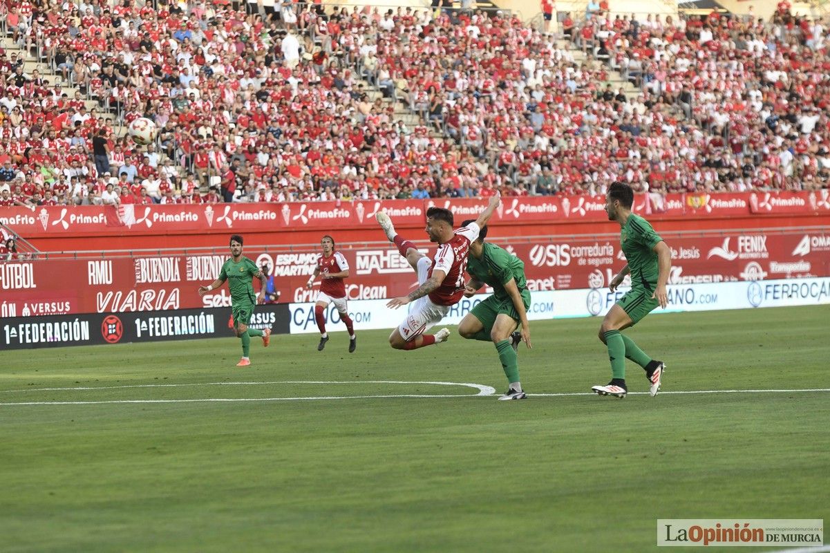 Así fue el encuentro del play off del Real Murcia y el Nástic en la lucha por el ascenso