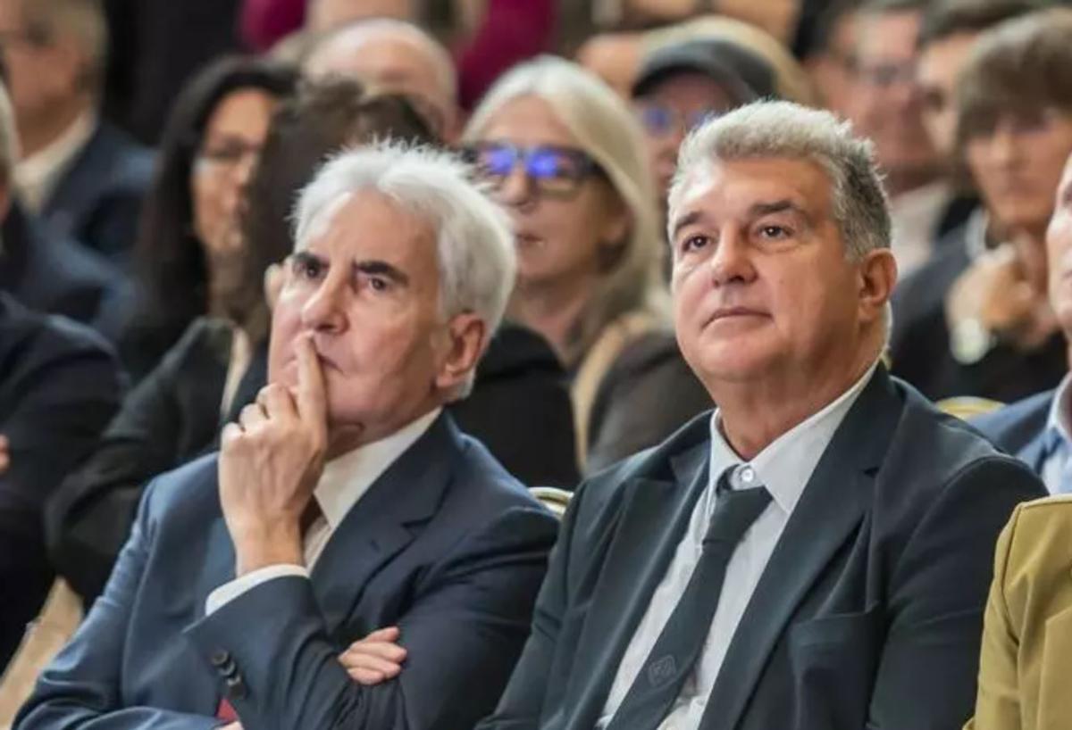 Joan Laporta, va assistir a la inauguració de l’ampliació el Gran Jonquera, el 10 d’octubre de 2024.