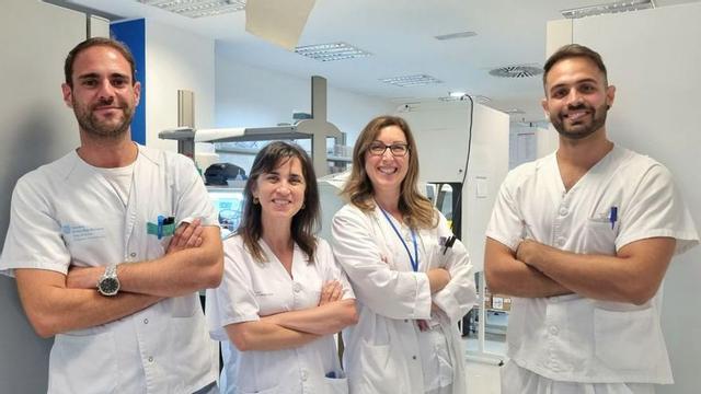 Los doctores Javier Segura, Susana Ramón, Adoración Hurtado y Mario Rubio