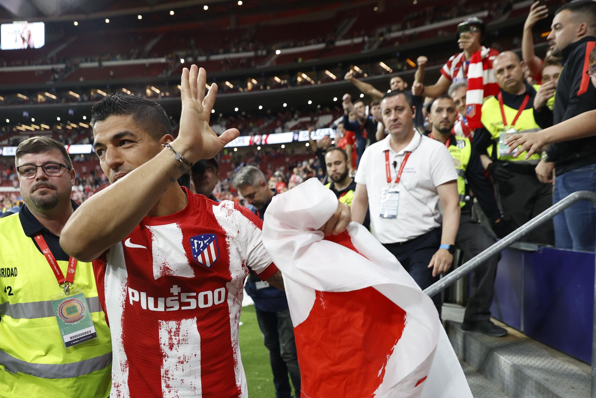 Luis Suárez, en su adiós al Atlético de Madrid