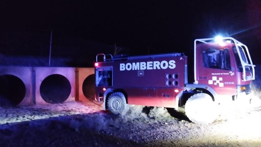 Un incendio obliga a cortar la circulación ferroviaria en Monreal del Campo