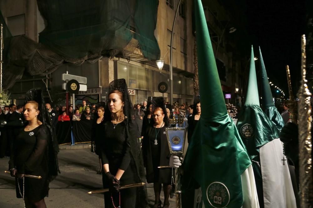 La Esperanza y el Cristo de la Caída protagonizaron el Encuentro en la Vía Doloresa de la Semana Santa de Torrevieja