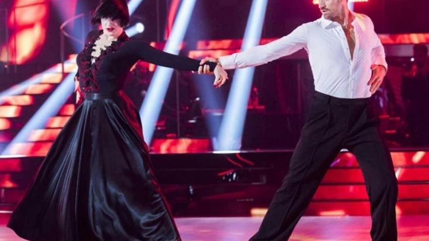 Javier Hernanz, durante su actuación en &quot;Bailando con las estrellas&quot;.