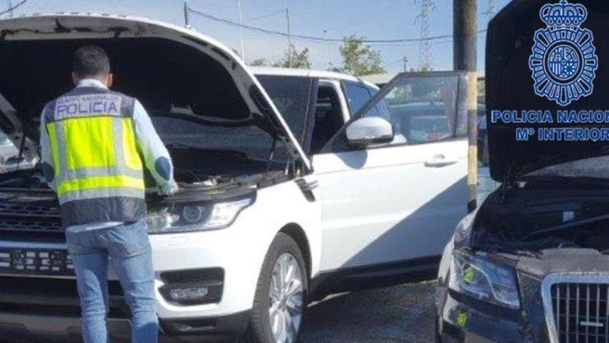 La Policía Nacional recupera siete vehículos robados