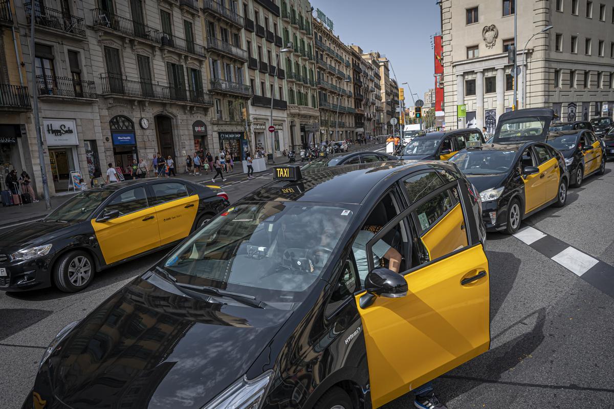 El sector del taxi volvió este martes a las movilizaciones