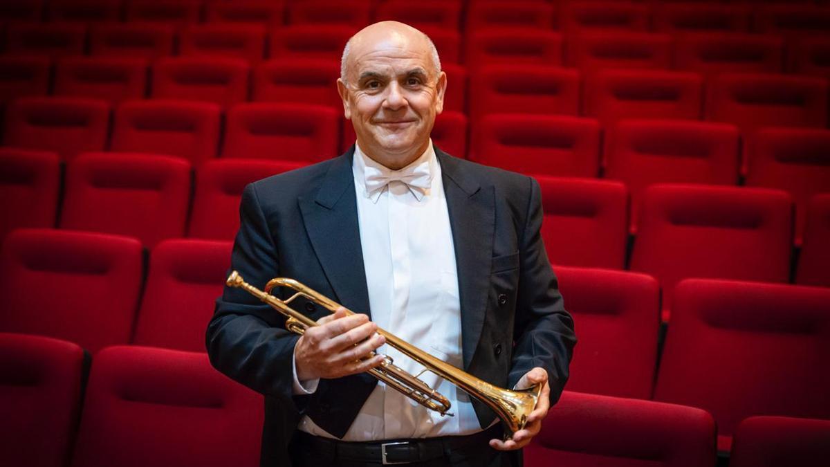 El trompetista y director del Coservatori de Castelló, Vicente Campos.