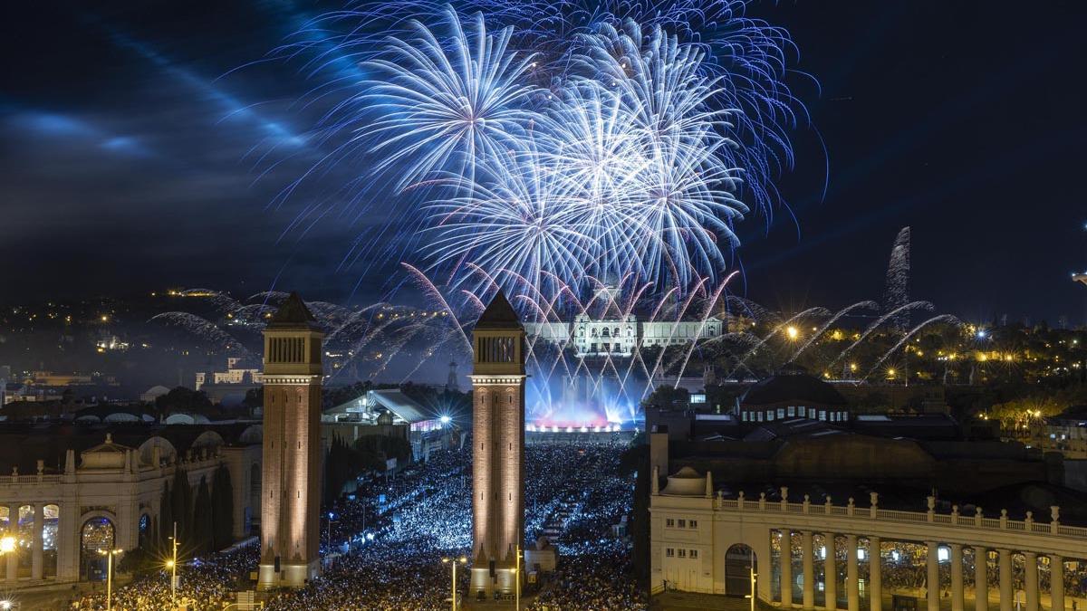 El piromusical de la Mercè, en imágenes.