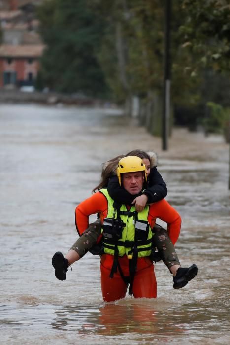 Inundaciones causadas por Leslie en Francia