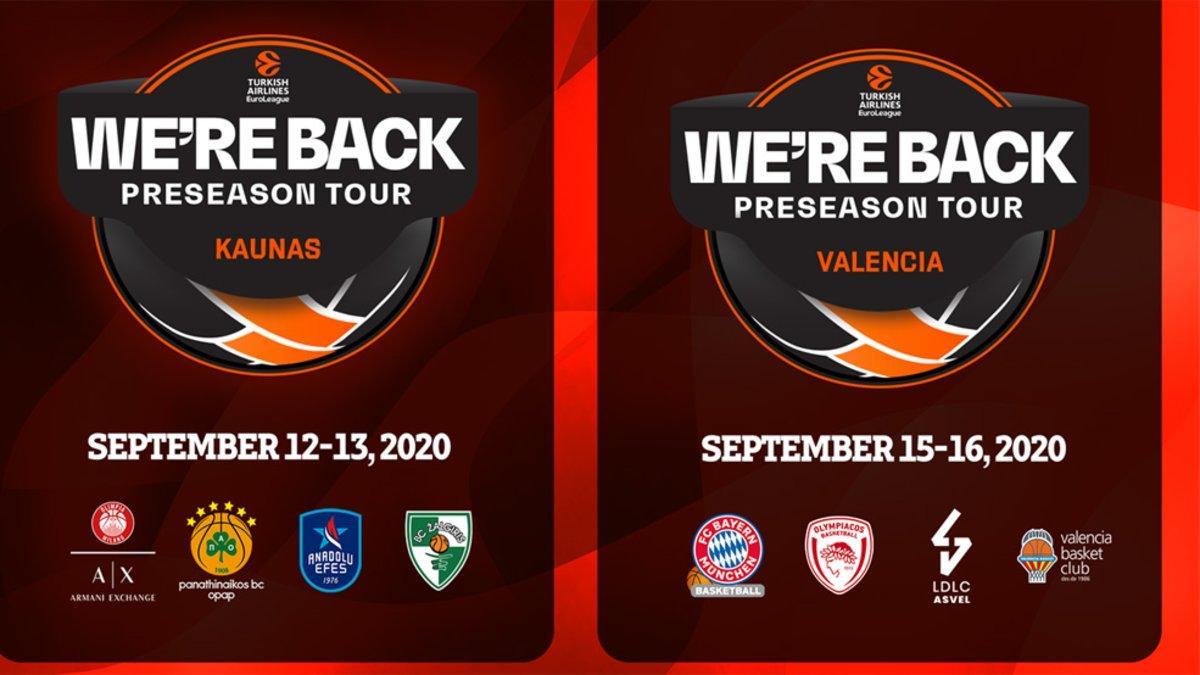 La Euroliga disputará dos torneos de pretemporada