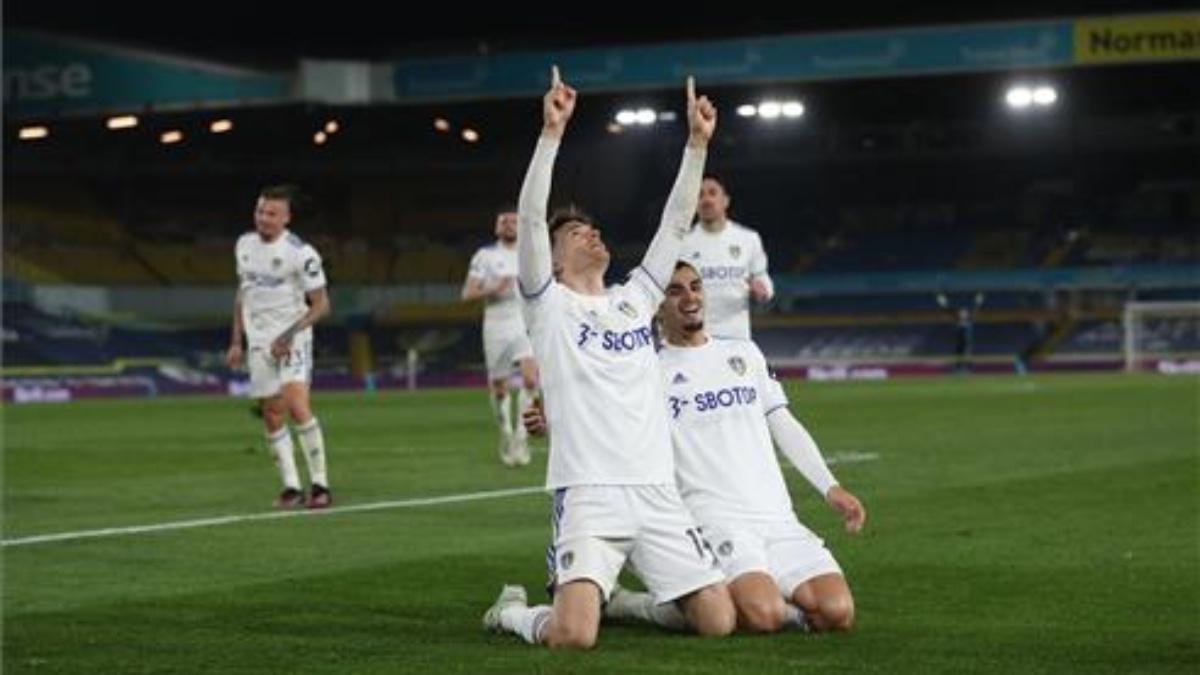 Llorente celebrando el gol del empate