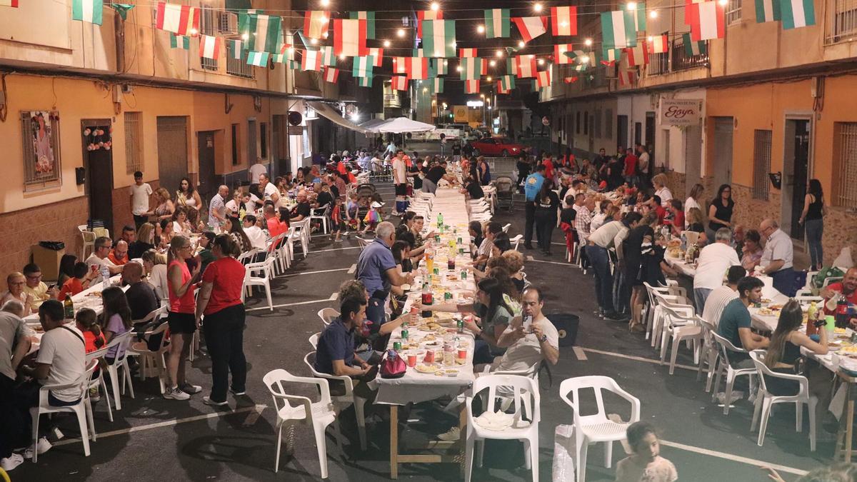 Fiestas del barrio de La Cruz el pasado año.