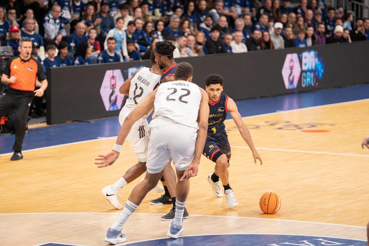 Xavier Castañeda se lesionó en el MoraBanc Andorra-Real Madrid.