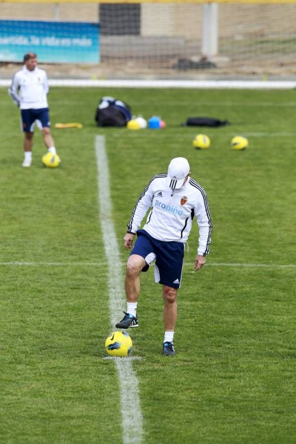 Entrenamiento del lunes del Real Zaragoza