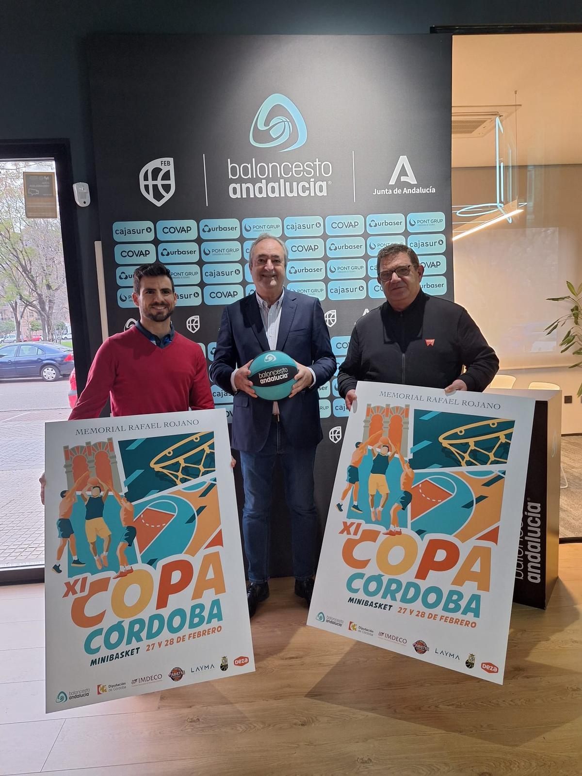 Presentación del cartel del Memorial Rafael Rojano Copa Córdoba de Minibasket.