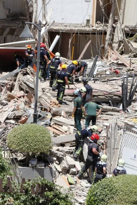 Derrumbe de un edificio de viviendas en Los Cristianos