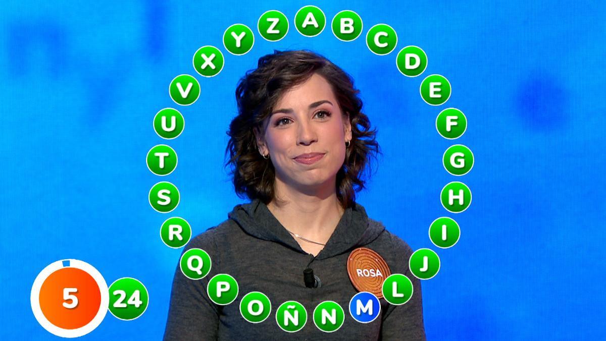Rosa, en 'Pasapalabra'