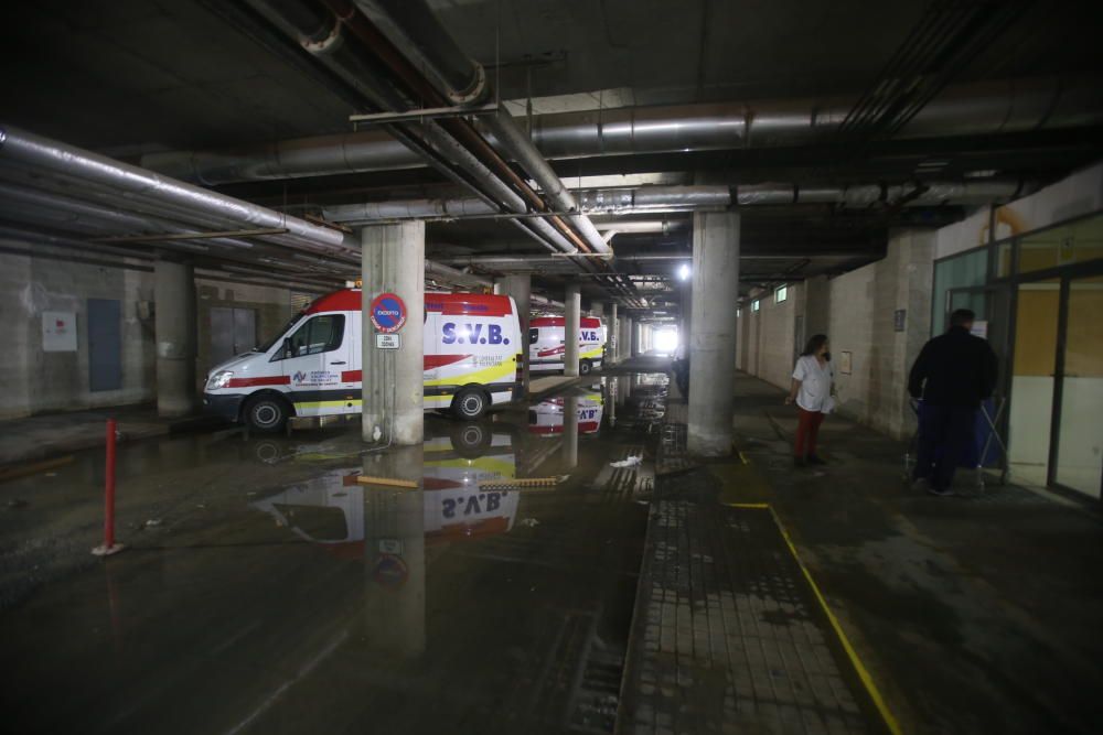 Así ha amanecido el hospital de Sant Joan tras la gota fría