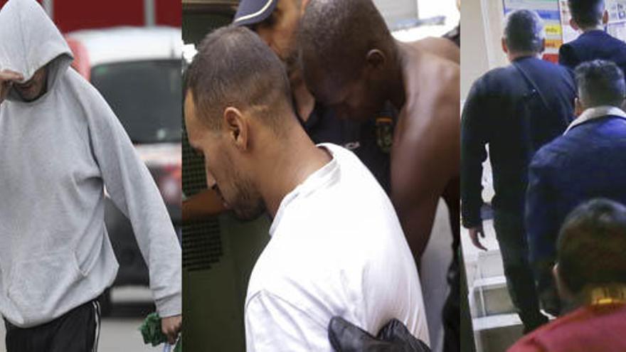 Presuntos violadores de Beniaján, Santa Rita y Santa Eulalia, en un combo de fotos.