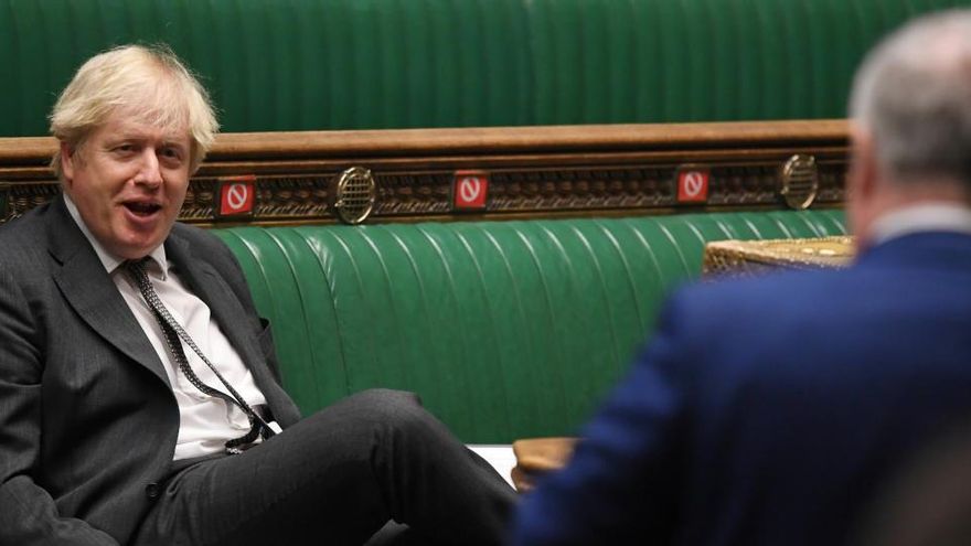 Boris Johnson, en el parlamento británico.