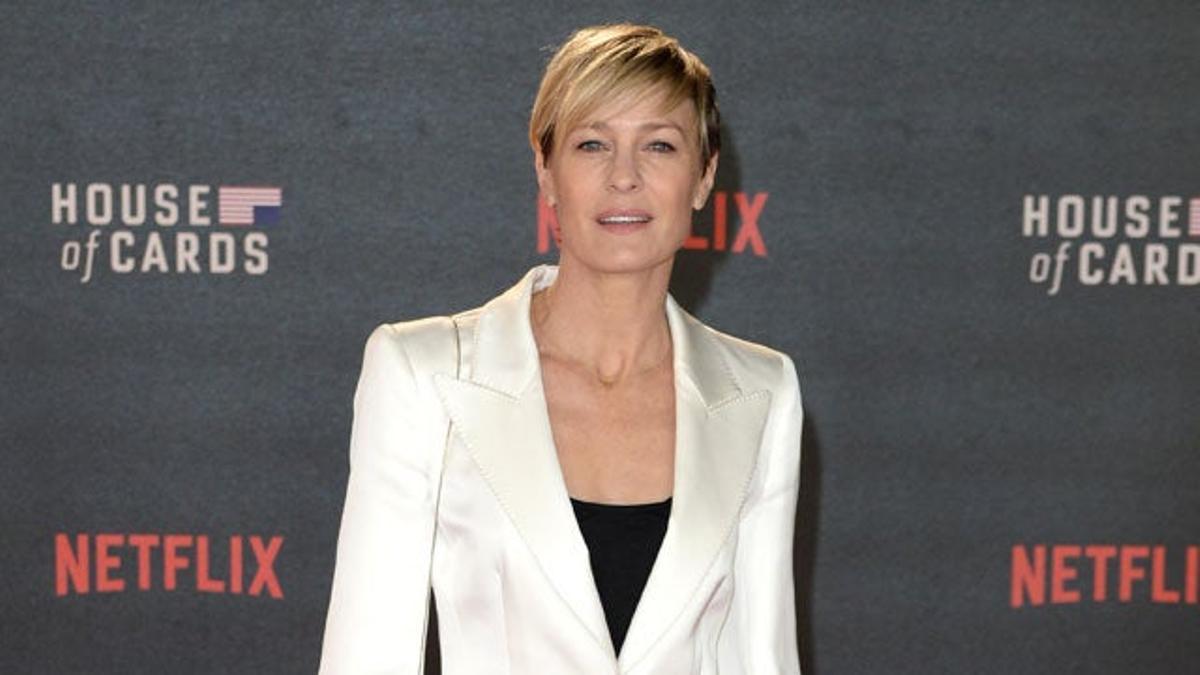 Robin Wright en la première de la tercera temporada de 'House of cards' en Londres