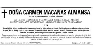 Dª Carmen Macanas Almansa