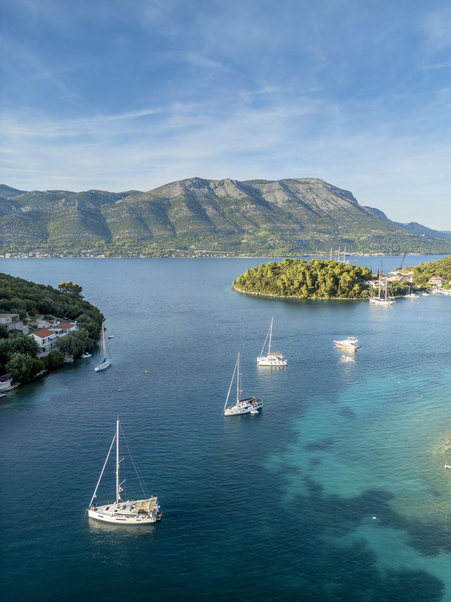 Pequeño pueblo de la isla de Korcula