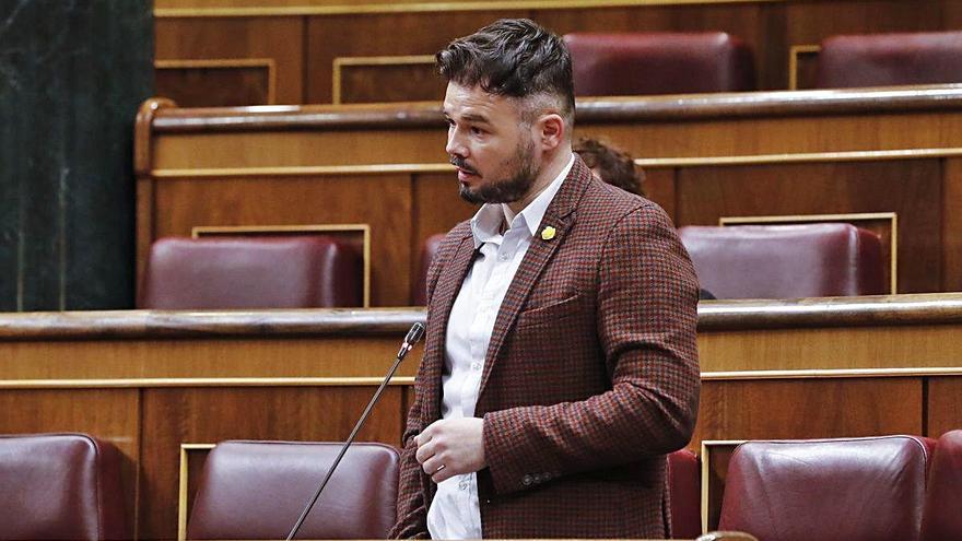 Rufián va aclarir les condicions perquè ERC avali la pròrroga.