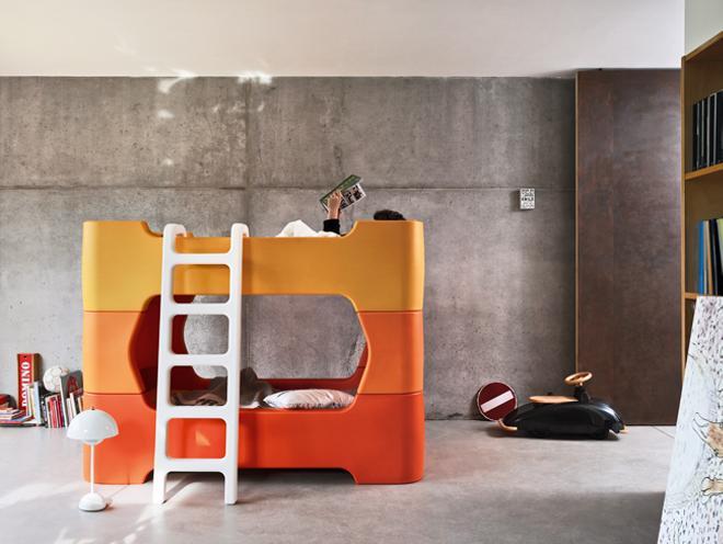 Habitaciones infantiles: mobiliario de color naranja