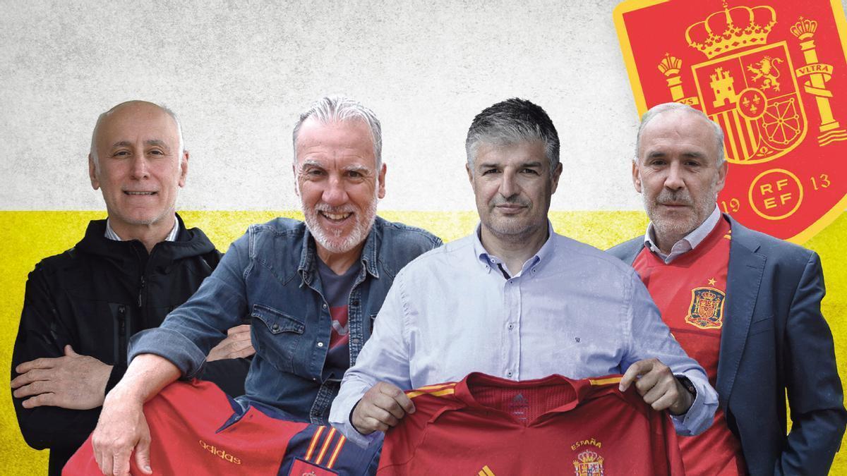Juan Carlos Ablanedo, Oli, César Martín y Ricardo Bango.
