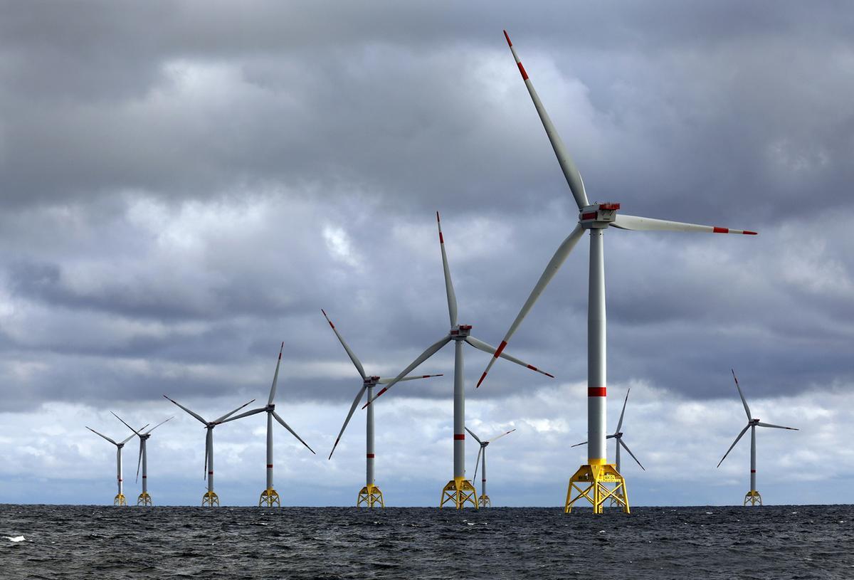 El parque eólico marino de Wikinger, en aguas alemanas del Mar Báltico, operado por Iberdrola. 