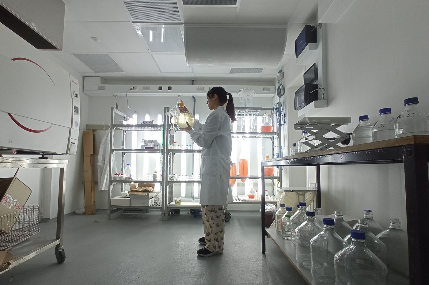 Rocío Rodríguez, en el laboratorio