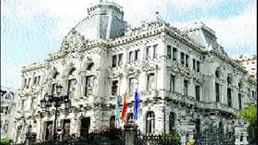 Palacio de la Diputación, ahora Junta General del Principado.